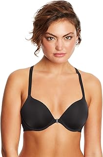 Maidenform חזיית Demi Underwire לנשים, חזיית Demi בגזרה מדהימה אחת, חזיית ברזלים, חזיית טי מרופדת קלות עם גב רייסרבאק