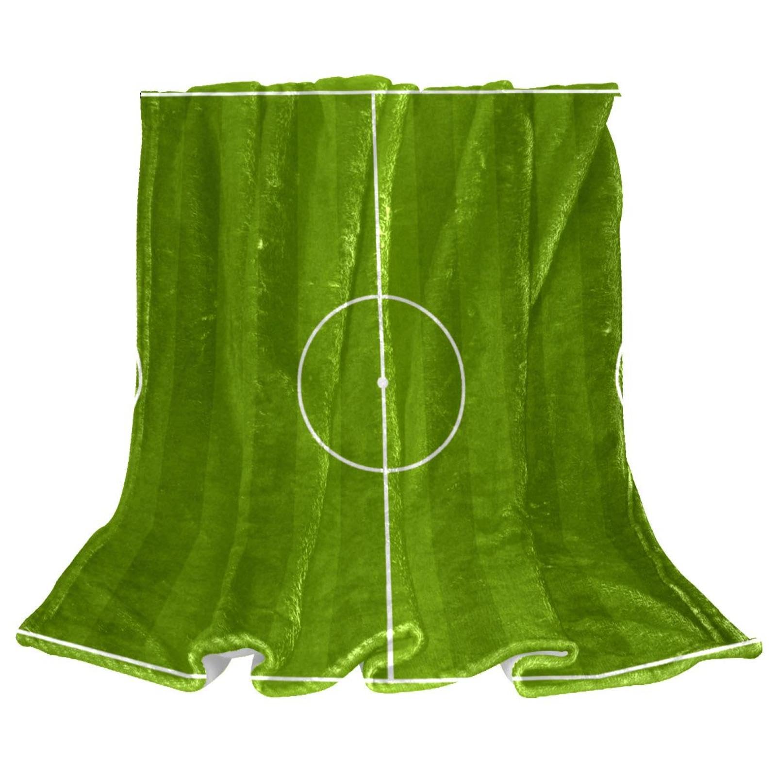 Couverture microfibre chaude jeté de canape contre le froid motif soccer 150x100