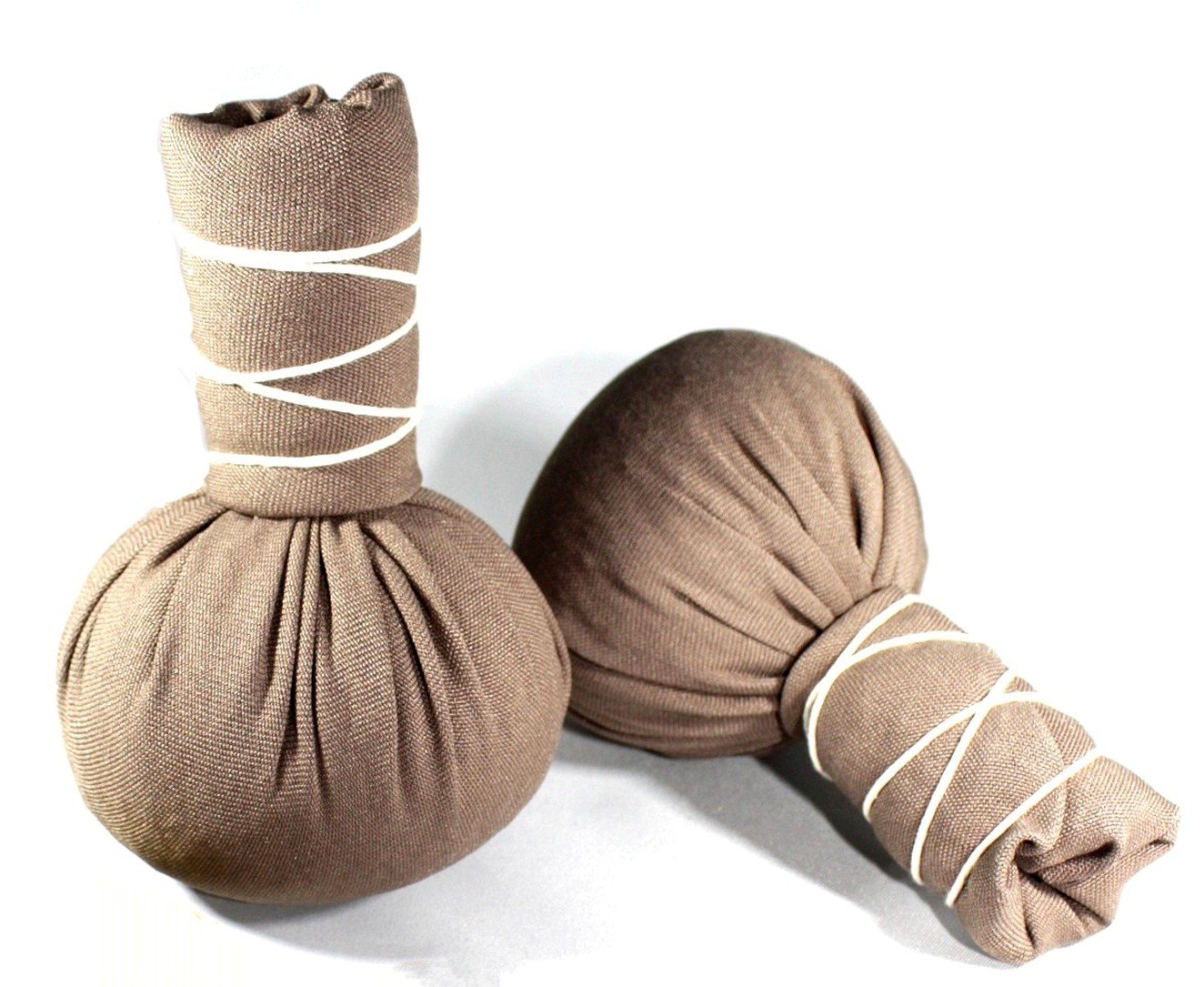 Kräuterstempel - Thai Selection - 20 Stück a` 75g - Brauner Compress Ball - Linderung von Muskelverspannungen