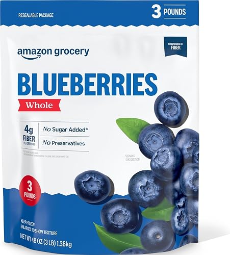 Amazon Grocery, Whole Blueberries, 48 Oz, Frozen