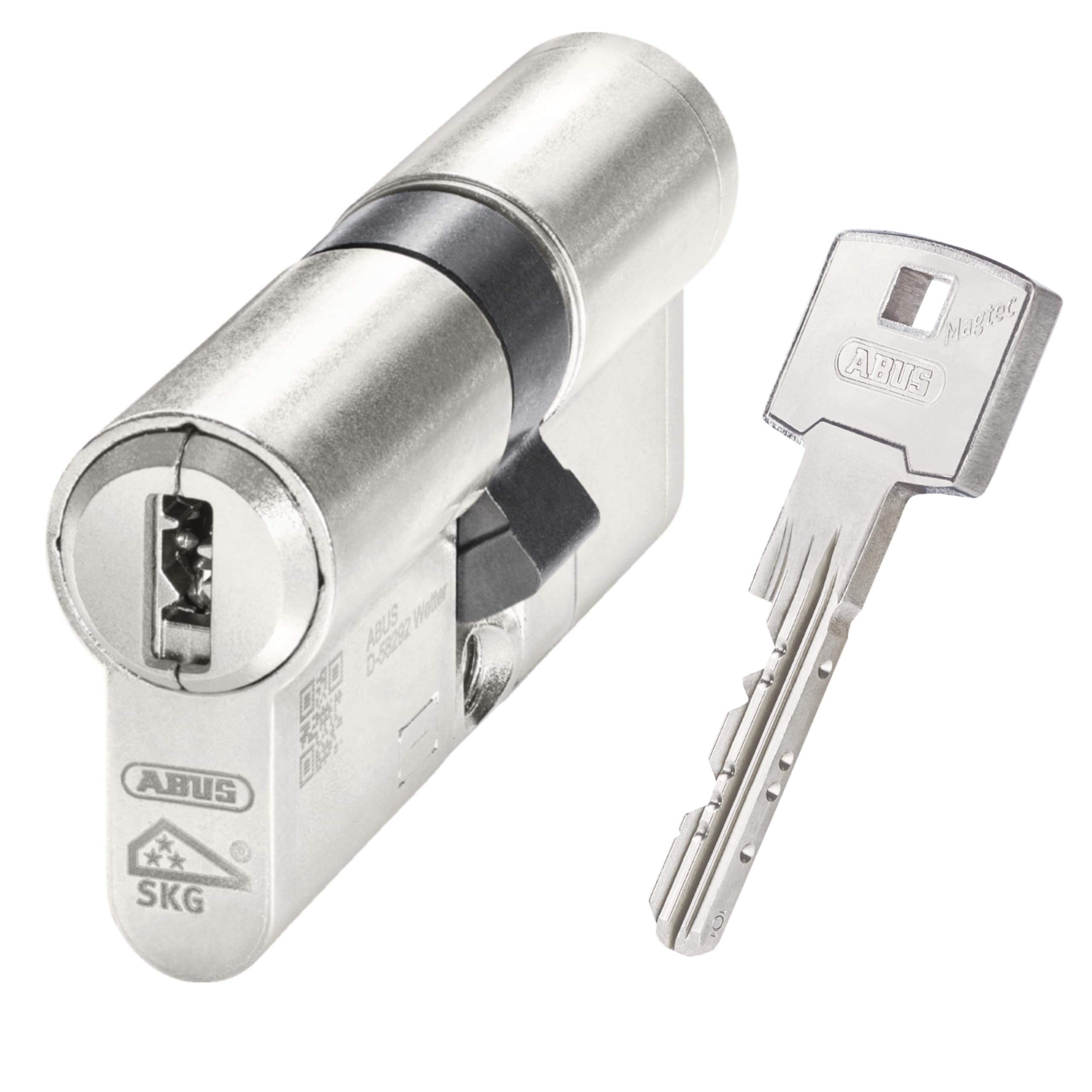 Doppelzylinder für ABUS MAGTEC 2500 | Magnet-Technologie | Bohrschutz Ziehschutz | Not- und Gefahrenfunktion | Höchster Kopierschutz | 3 Sicherheitsschlüssel + Sicherungskarte (30/30)