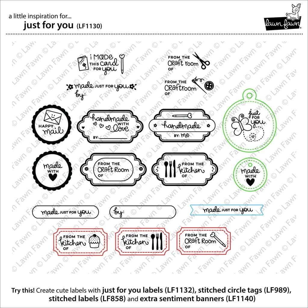 Lawn Fawn Clear Stamps - Just For You (LF1130)