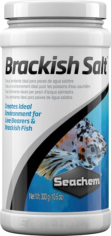 Sal para aquário de água salobra Seachem Brackish Salt granulado, 300 g
