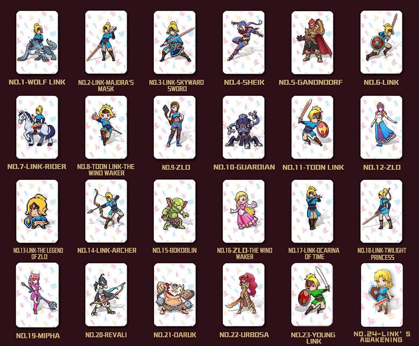ゼルダの伝説 amiiboタグ 約24個セット Amazon.co.jp: NFC タグゲーム Amiibo カード ゼルダの伝説ブレス オブ