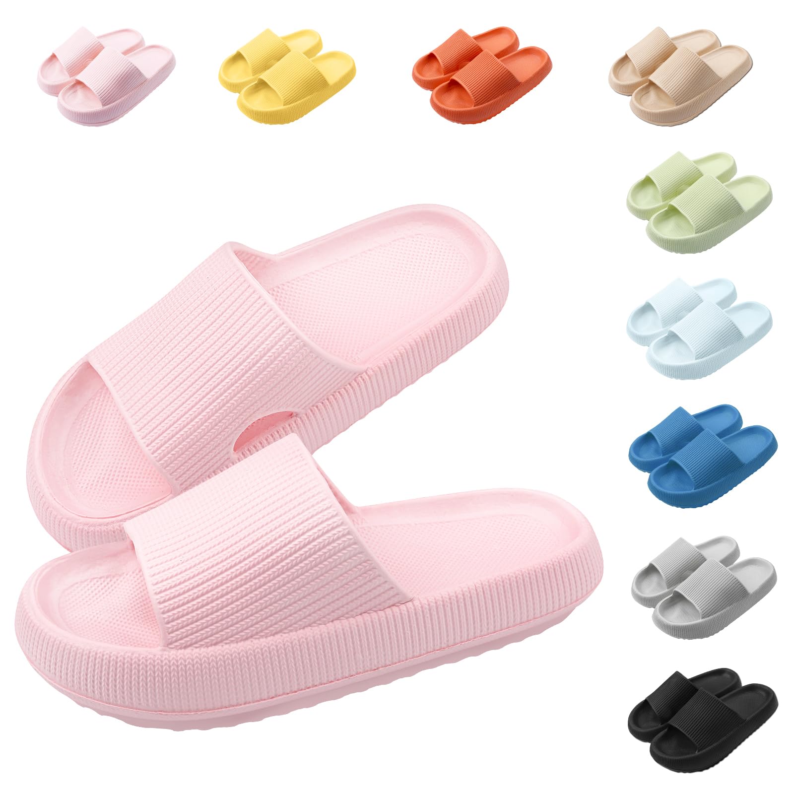 Shorant Zapatillas Casa Mujer Verano Chanclas Piscina Hombre Antideslizantes Zapatilla de Baño Sandalias de Playa Ducha Pantuflas Suela Gruesa