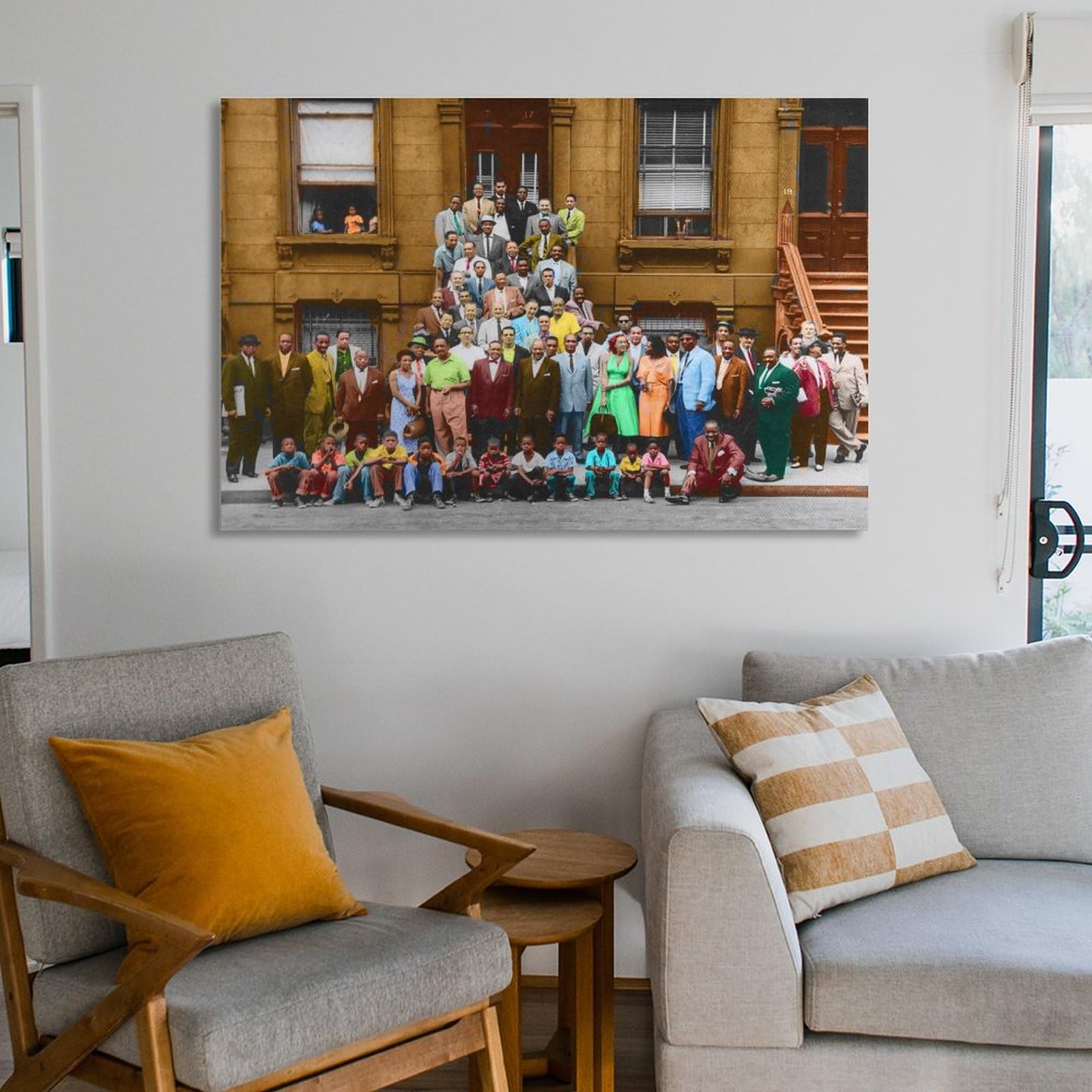 Harlem Renaissance Living Room Before And After: Redo Includes A New