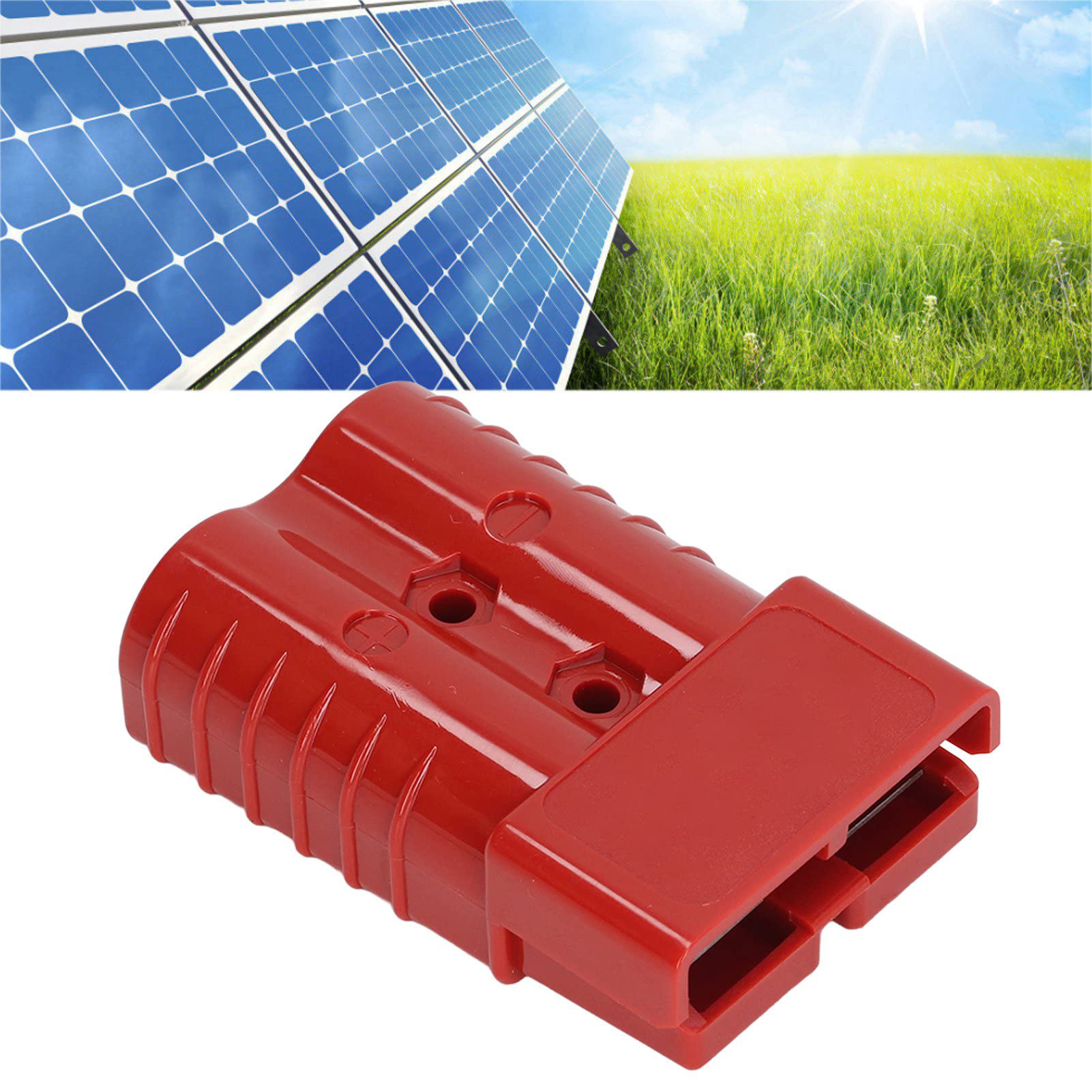Solar Panel Connector 350A 600V Battery Quick Connector Plug Kit (Red ...