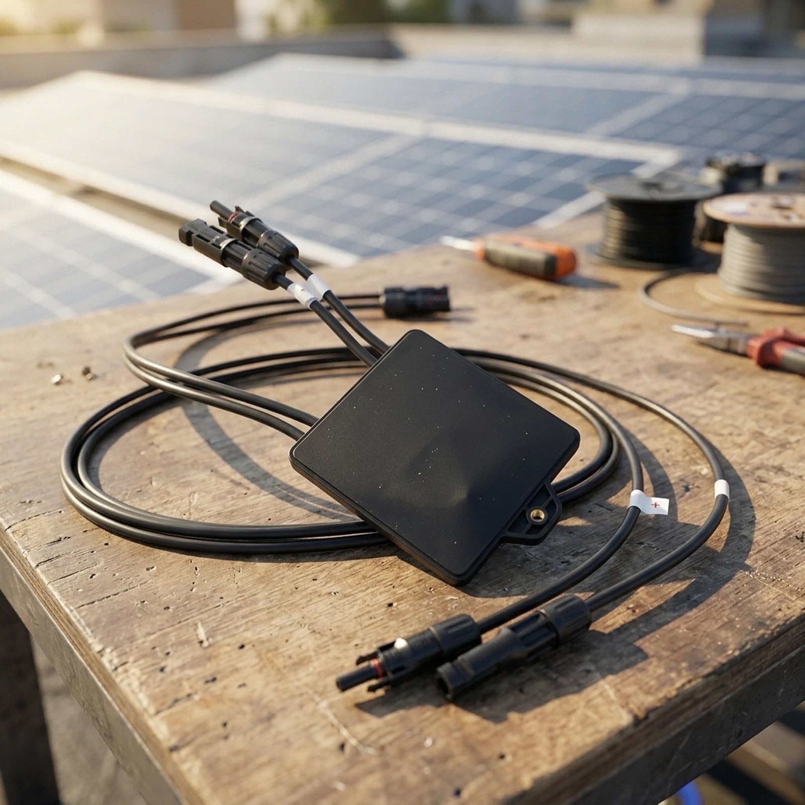 für Solar Panel Optimierer 650W, Photovoltaik-Optimizer mit MPPT Technologie für erhöhte Energieausbeute und System-Sicherheit