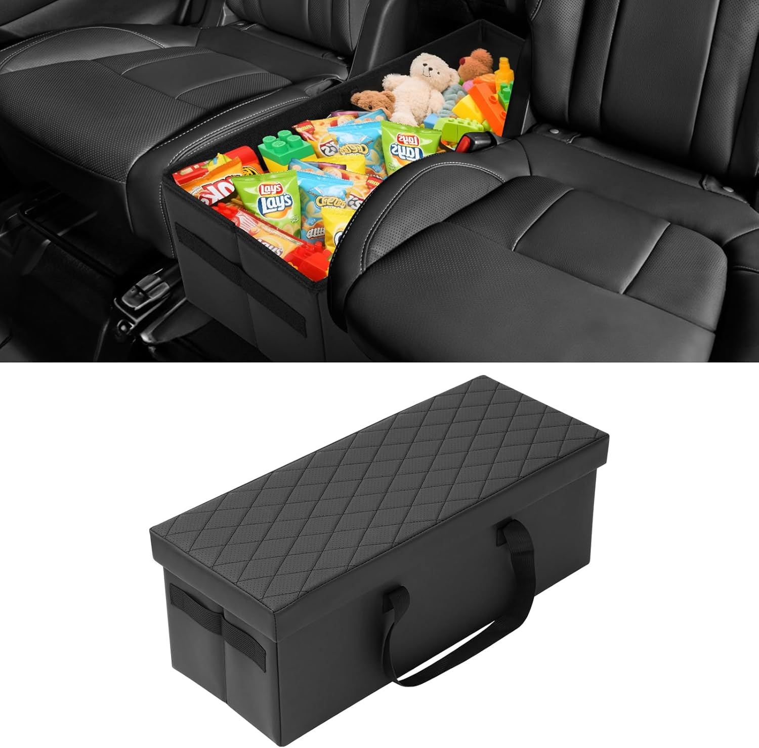 Shademax Car Seat Organizer for Subaru Ascent 2019-2025 2026 Accessories, Ascent Backseat Organizer Car Console Organizer for Kids Toys, Baby Supplies, Dog Toys, Travel Storage Box