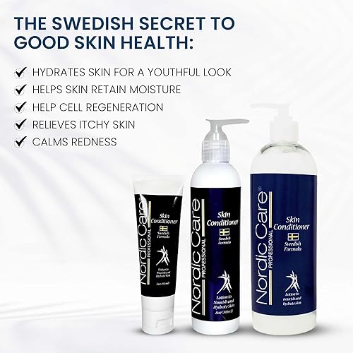 Miniatura 3 de Nordic Care Loción Acondicionadora para la Piel, 16 oz. | Loción corporal de manteca de karité para piel seca y con picazón | Sin parabenos y