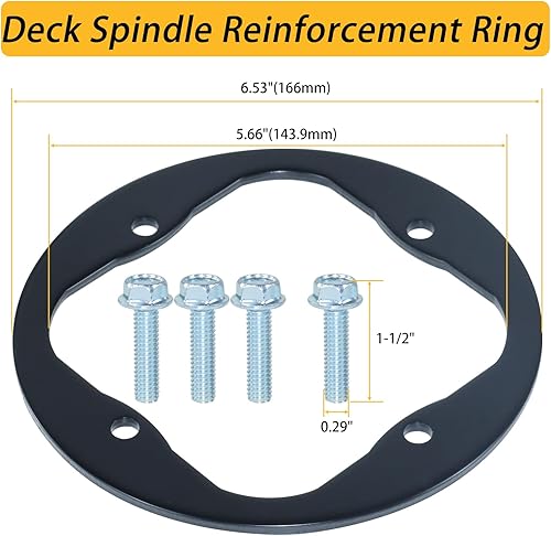 Miniatura 6 de Paquete de 2 conjuntos de husillo 918-06991 con correa 954-04060C que reemplaza el conjunto de husillo Troy-Bilt 918-06991 918 06991, Huskee lt4200
