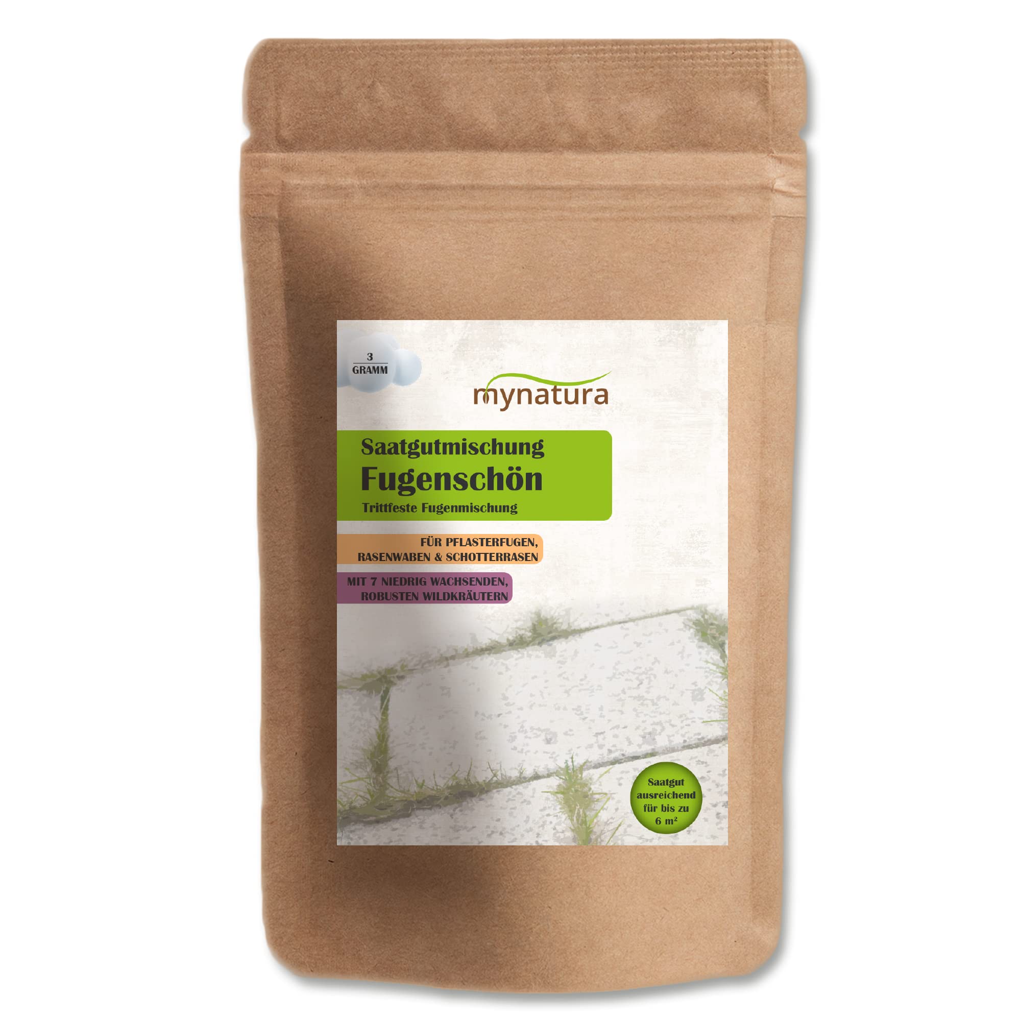mynatura Fugenschn Saatmischung Fugen | Begrnen | Pflanzen | Blumen |  Kruter | Boden | Nachhaltigkeit | Natur | Artenschutz (1x3g) : Amazon.de:  Garten