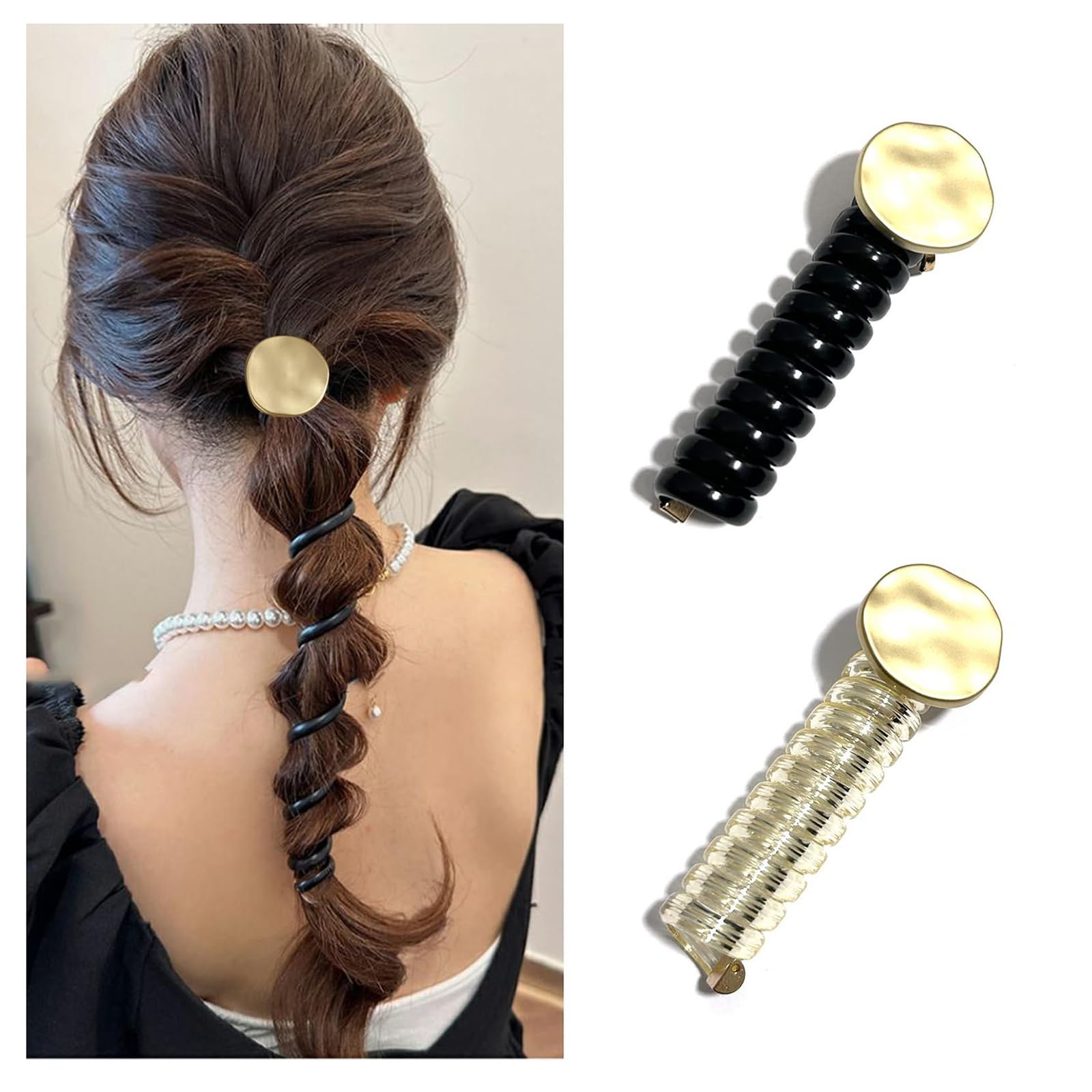 Amazon | ヘアゴム ヘアアクセサリー 金具付き 飾りつきヘアゴム