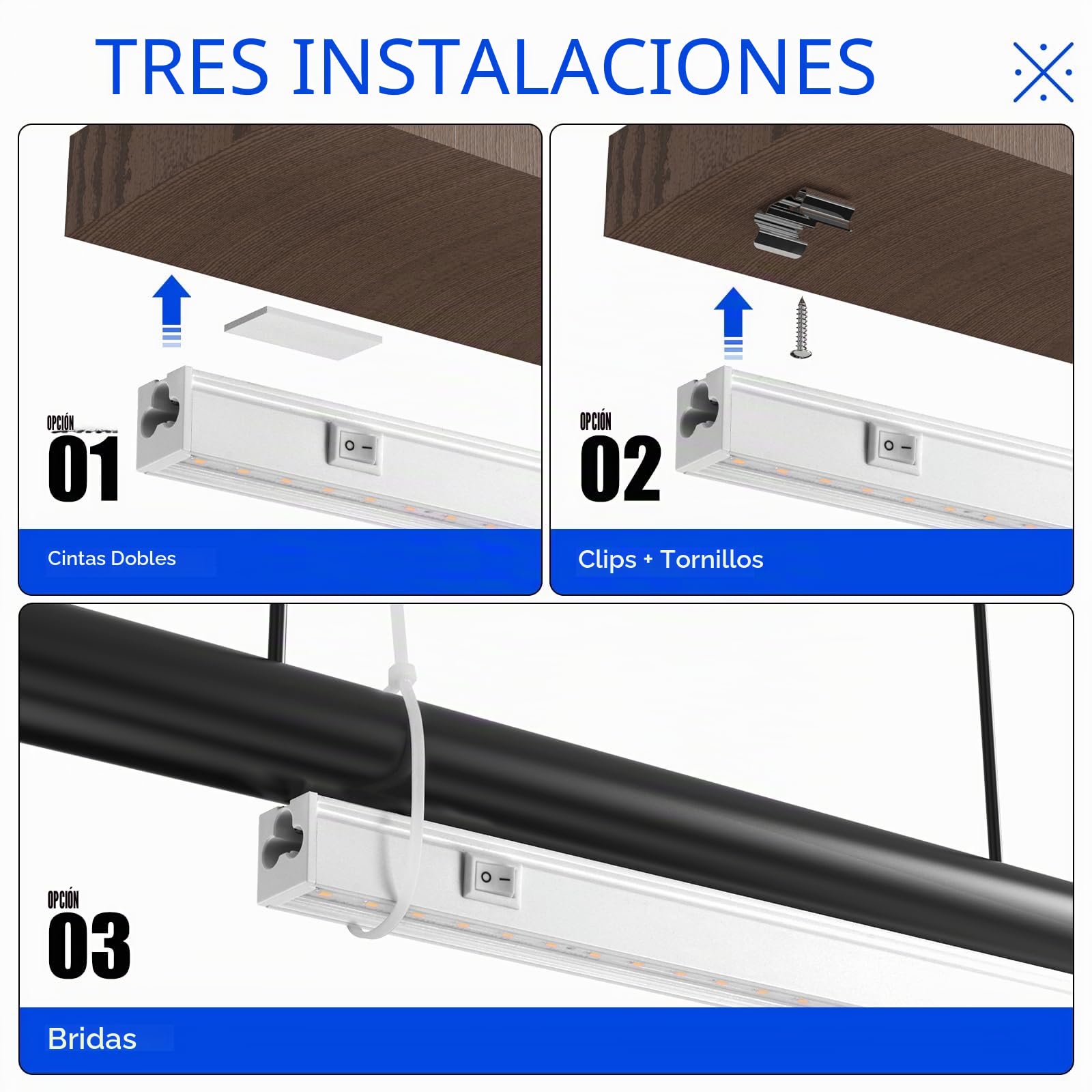 Barrina Luces de cultivo T5 de 1 pie para plantas de interior, amarillo, luz solar de espectro completo, lámpara de cultivo de plantas enlazable, tira de luz LED de crecimiento con interruptor, Plug