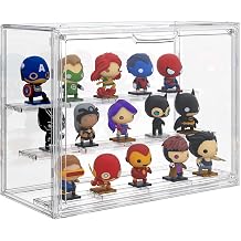 Acrylic Display Case 3 Tiers Clear Figure Display Cases for Collectibles Stackable Large Storage Box with Magnetic Door Dustproof Showcase
