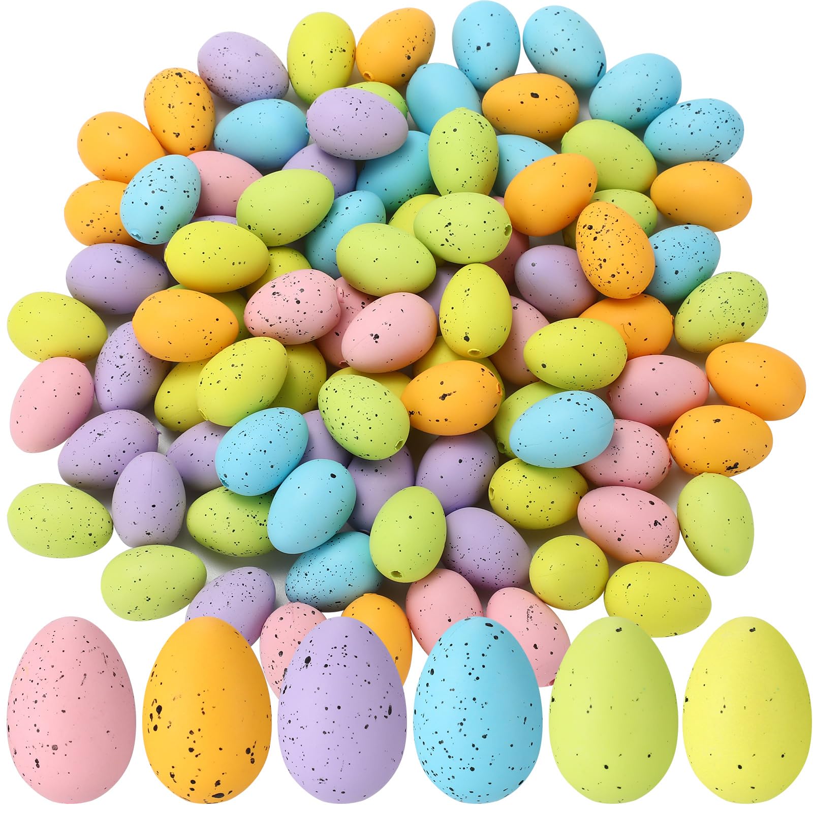 Huevos de Pascua moteados que evitan roturas, relleno sintético duradero para cuencos y jarrones