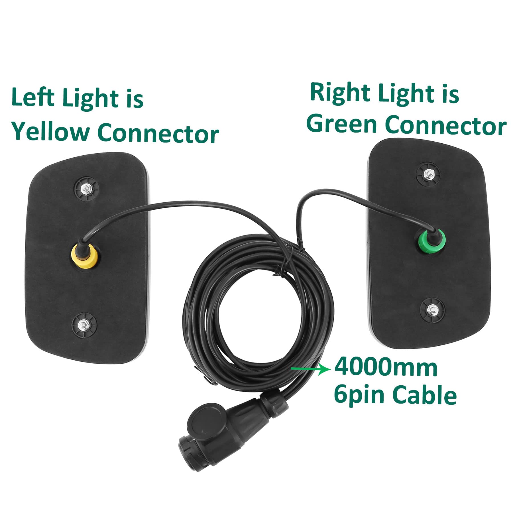 Luci Posteriori A LED Per Rimorchi, Luci Per Rimorchi A LED Quadrate Da