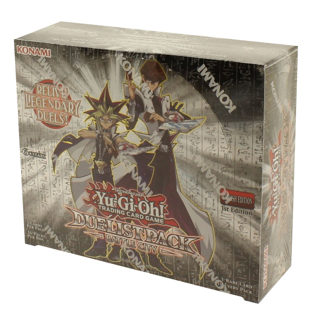 YuGiOh Duelist Pack Battle City Booster Box 1st Ed by Konami :  Amazon.com.mx: Juguetes y Juegos