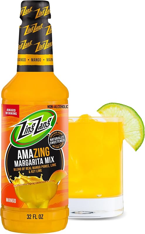 Zing Zang Mango Margarita Mix (32 Fl Oz, Pack of 1) Cocktail Mixer