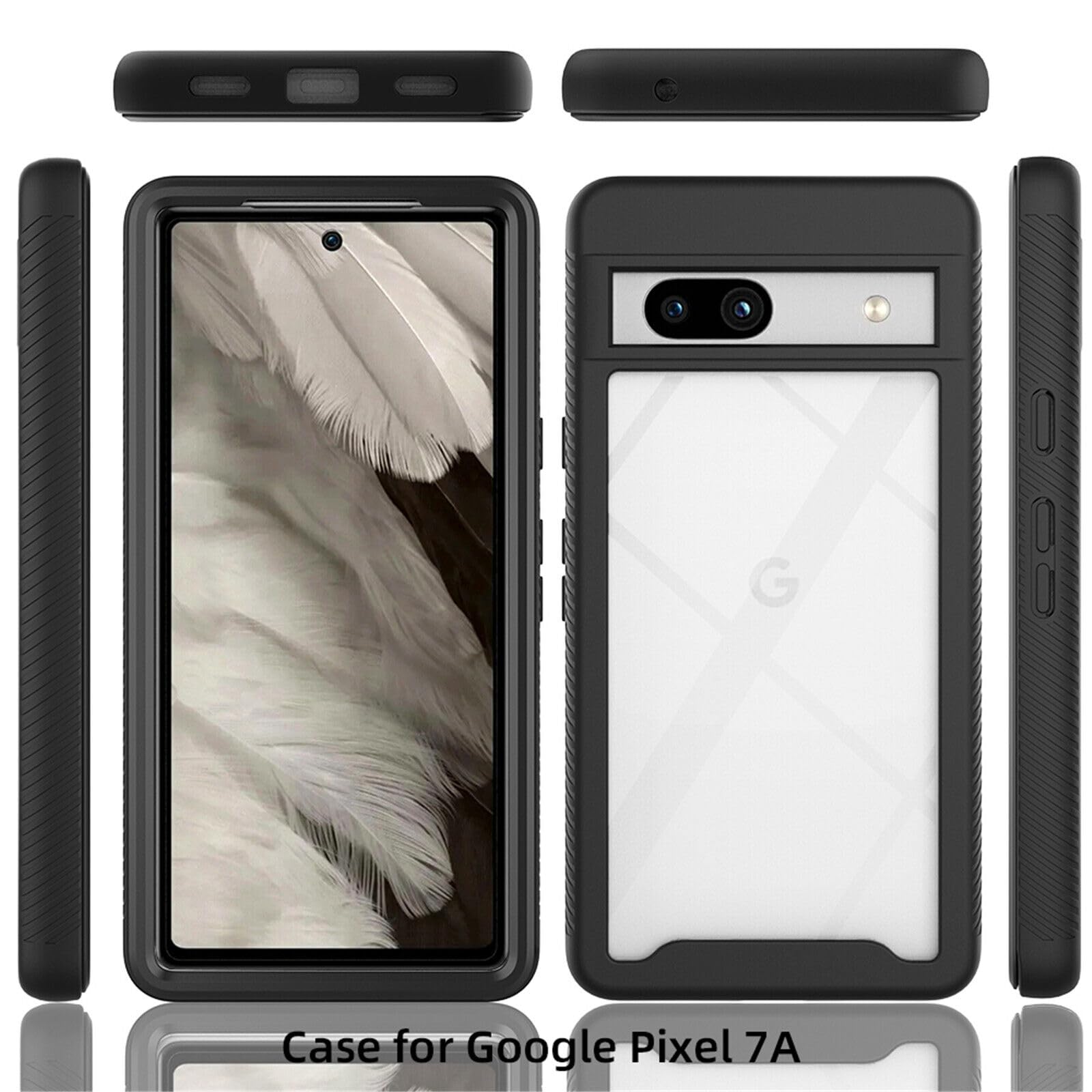 Betterfon Handyhülle Für Google Pixel 7A – Carbon-Look, Stoßfest, Schlank & Mit Anti-Fingerabdruck-Beschichtung