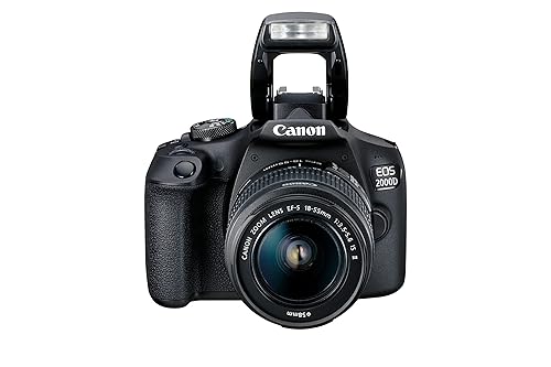 Canon EOS 2000D Spiegelreflexkamera - mit Objektiv EF-S 18-55 is II (24,1 MP, DIGIC 4+, 7,5 cm (3.0 Zoll) LCD, Display, Full-HD, WiFi, APS-C CMOS-Sensor), schwarz