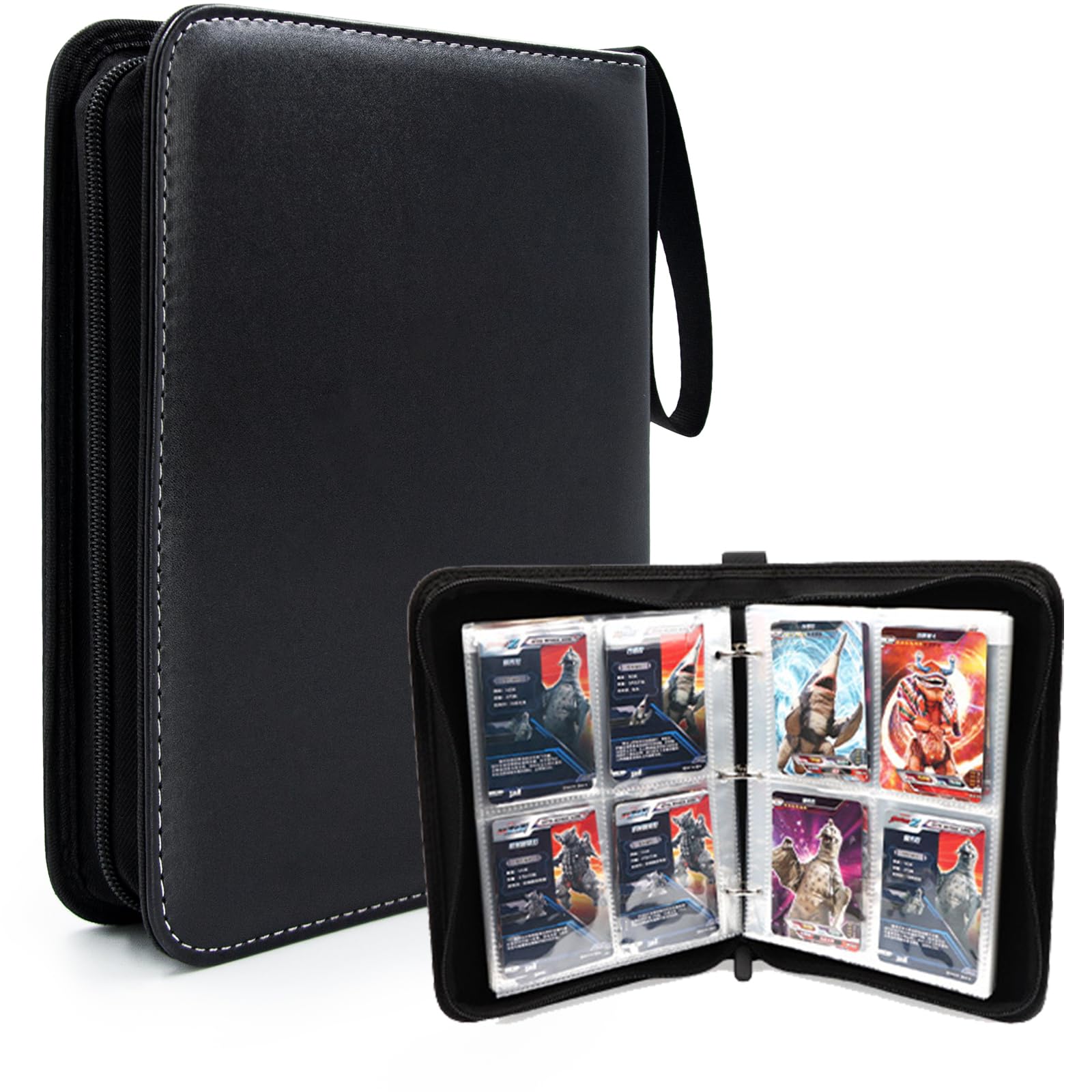 Amazon.co.jp: Fansbe カードファイル 400枚収納 トレカ ファイル 9