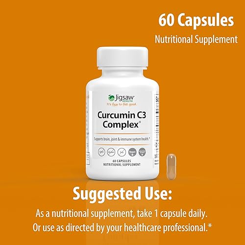 Miniatura 8 de Jigsaw Health Curcumina C3 Complex, 60 Cápsulas…