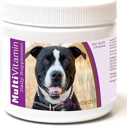 Miniatura 67 de Healthy Breeds Multivitamínico siberiano Husky para perros, suplemento diario recomendado por veterinarios, sabor a tocino, 60 masticables suaves