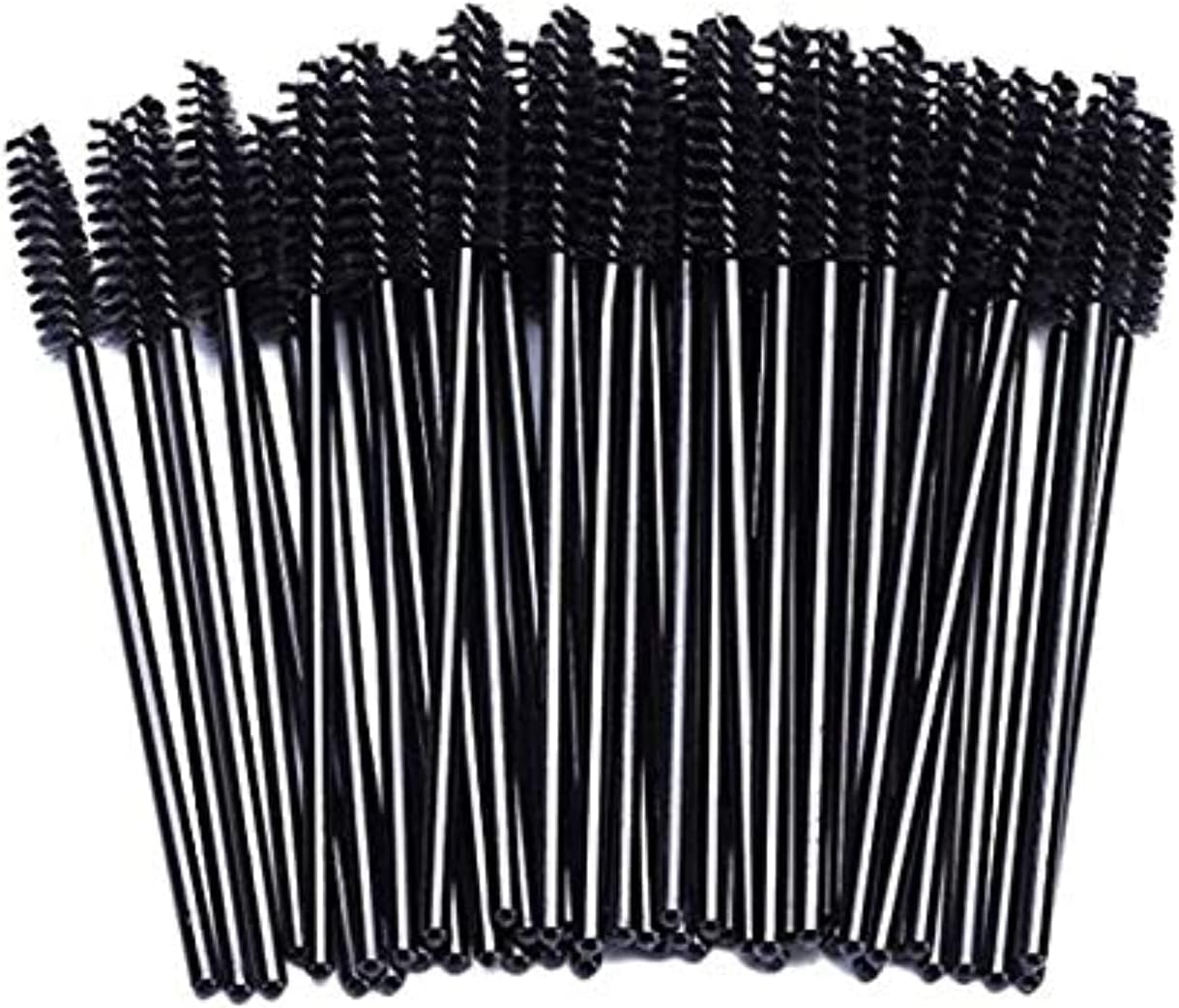 Eyelash Mascara Applicator Disposable Brush (100 Pieces, Black)