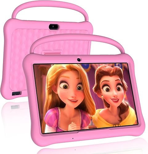 NEWISION Tableta Android de 10 pulgadas para niños, Tabletas con 64GB portátiles, control parental, aplicación para niños preinstalada, tabletas