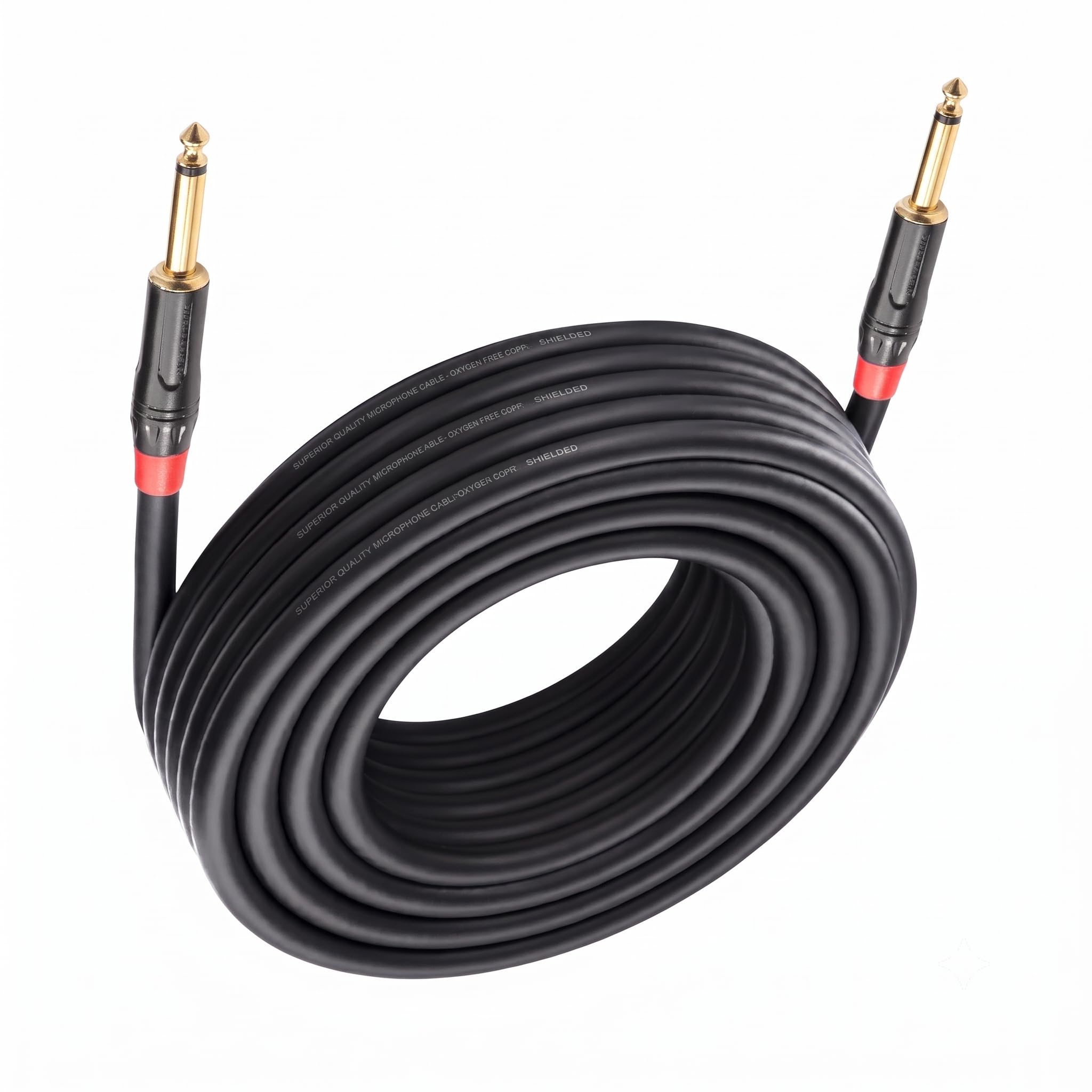 6 Meter Xlr Cable | Guitar Instrument Cable | 6.35mm (1/4) TS to 6.35mm (1/4) TS Stereo Audio Cable for Electric Guitar, Mandolin, Bass, Amplifier, Keyboard, Mixing Desks-image-18