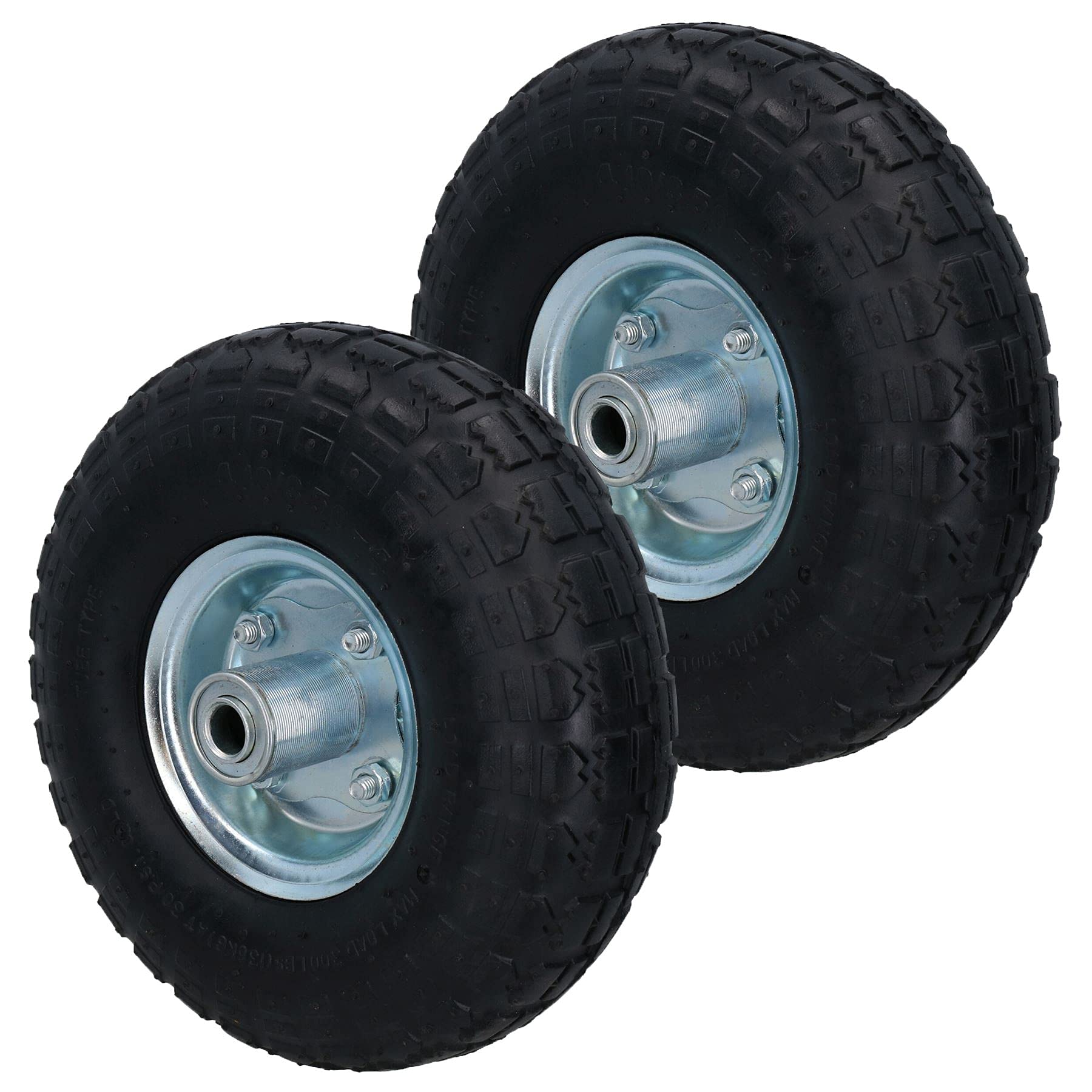 10" (250 mm) pneumatyczny worek ciężarówka wózek wózek ogrodowy koło 16 mm otwór 2 szt