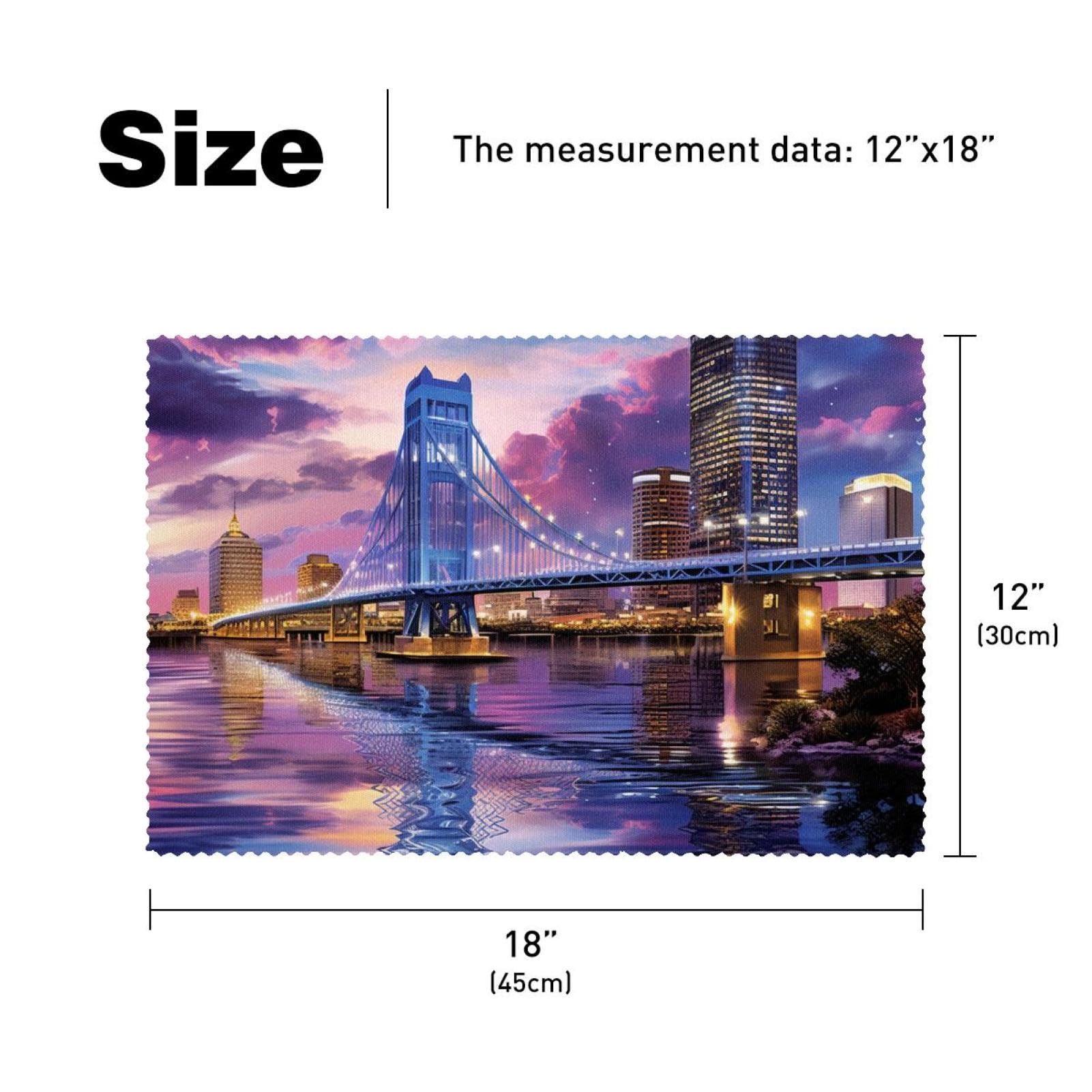 Amazon｜テーブルマット6枚セット、ダイニングテーブル用洗える