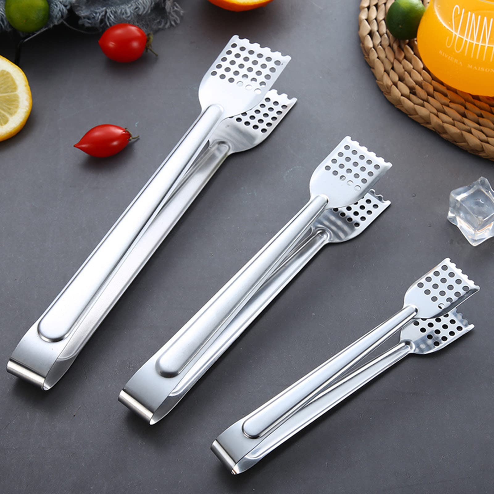 KADAX, Pinza Da Cucina Universale In Acciaio Inox Con Silicone