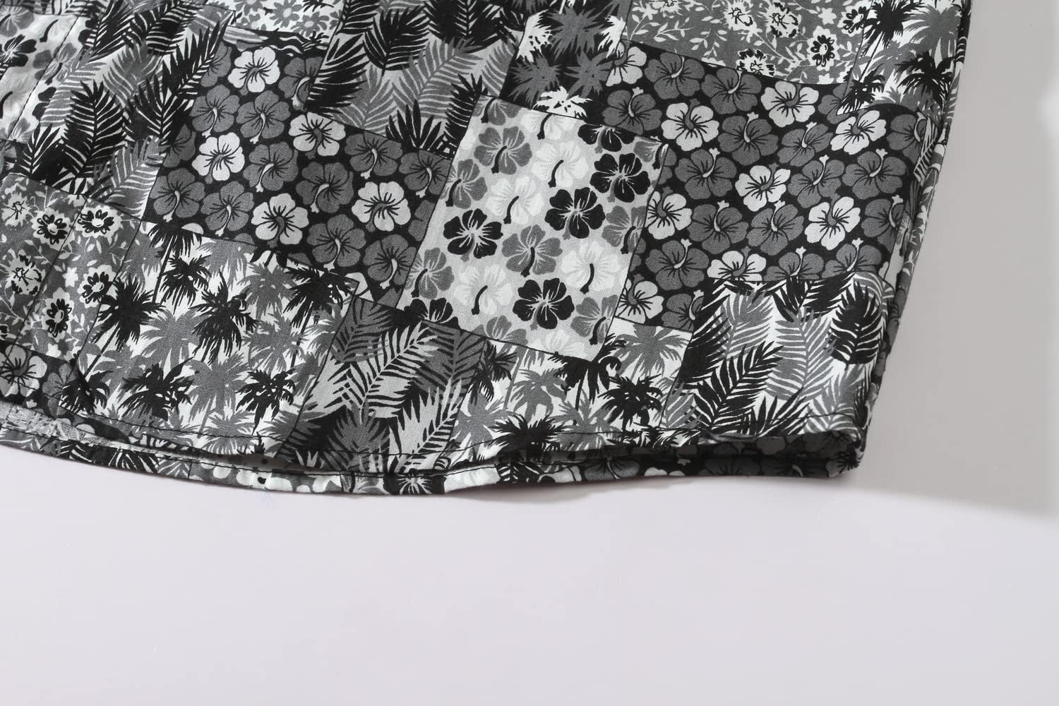 SSLR-Hawaiian-Shirts-for-Men-Dress Shirt Button Down Shirt Floral Long Sleeve - Image 7