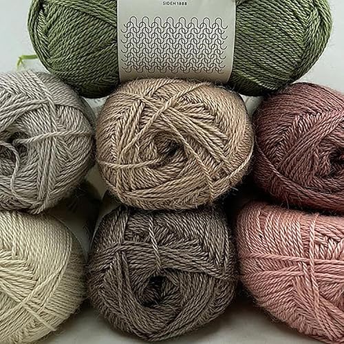 Miniatura 5 de Yarn Ave Alpakka Silke - Hilo de ganchillo para tejer a mano 70% alpaca bebé, 30% seda de morera, para manualidades, ropa de bebé, suéter, mantas,
