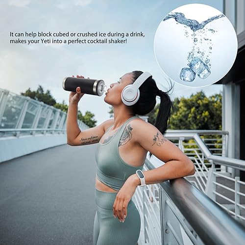 Miniatura 7 de Puerta bloqueadora de hielofruta para YETI Rambler Bottle Chug Cap Trumbler se adapta a tapas de botellas de 18, 26, 36, 46 onzas y tapas MagDock