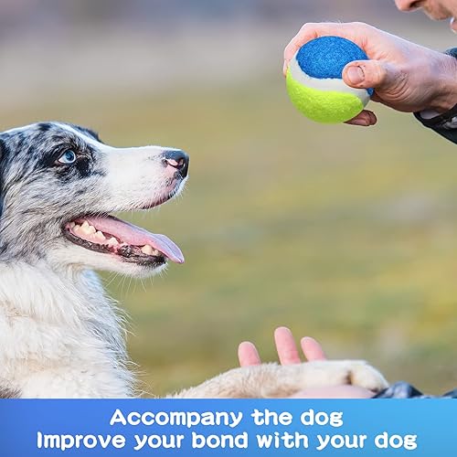 Miniatura 4 de 30 pelotas de tenis para perros, pelotas de tenis para mascotas, pelotas de entrenamiento para perros pequeños, medianos y grandes, juguetes de goma