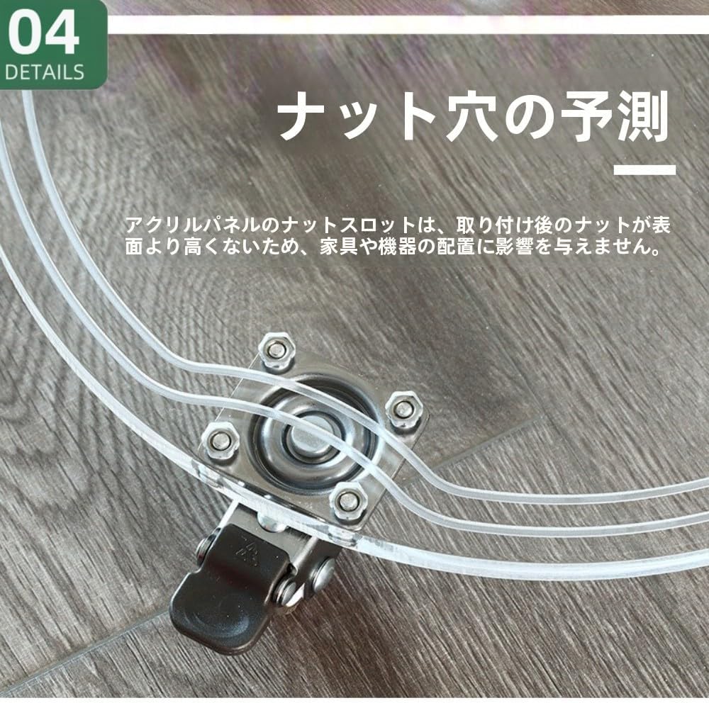 SJGEIDM アクリル製フラワーポットスタンド、キャスター付き