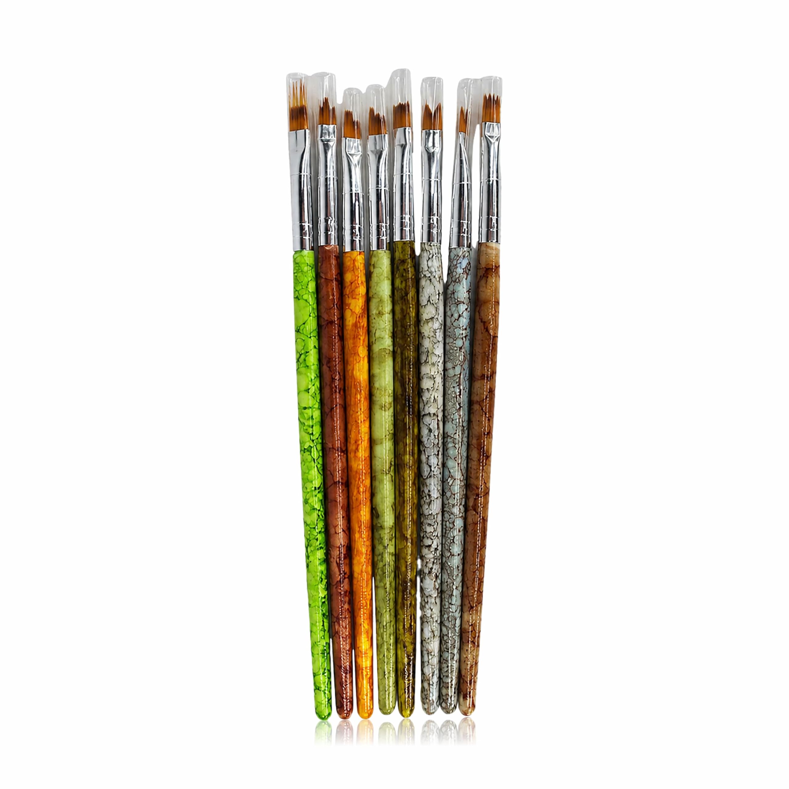 SHILLS PROFESSIONAL Marble Ombre Brush Set 8Pcs NB-06 for Nail Art, Ombre & Marble Designs-picture-26