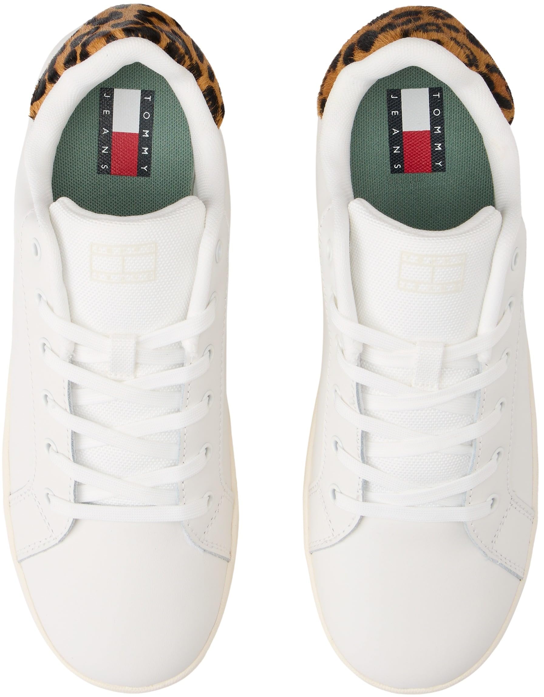 Tommy Jeans Tjw Flatform Leopard Sneaker En0en02930 Basso TopDonna