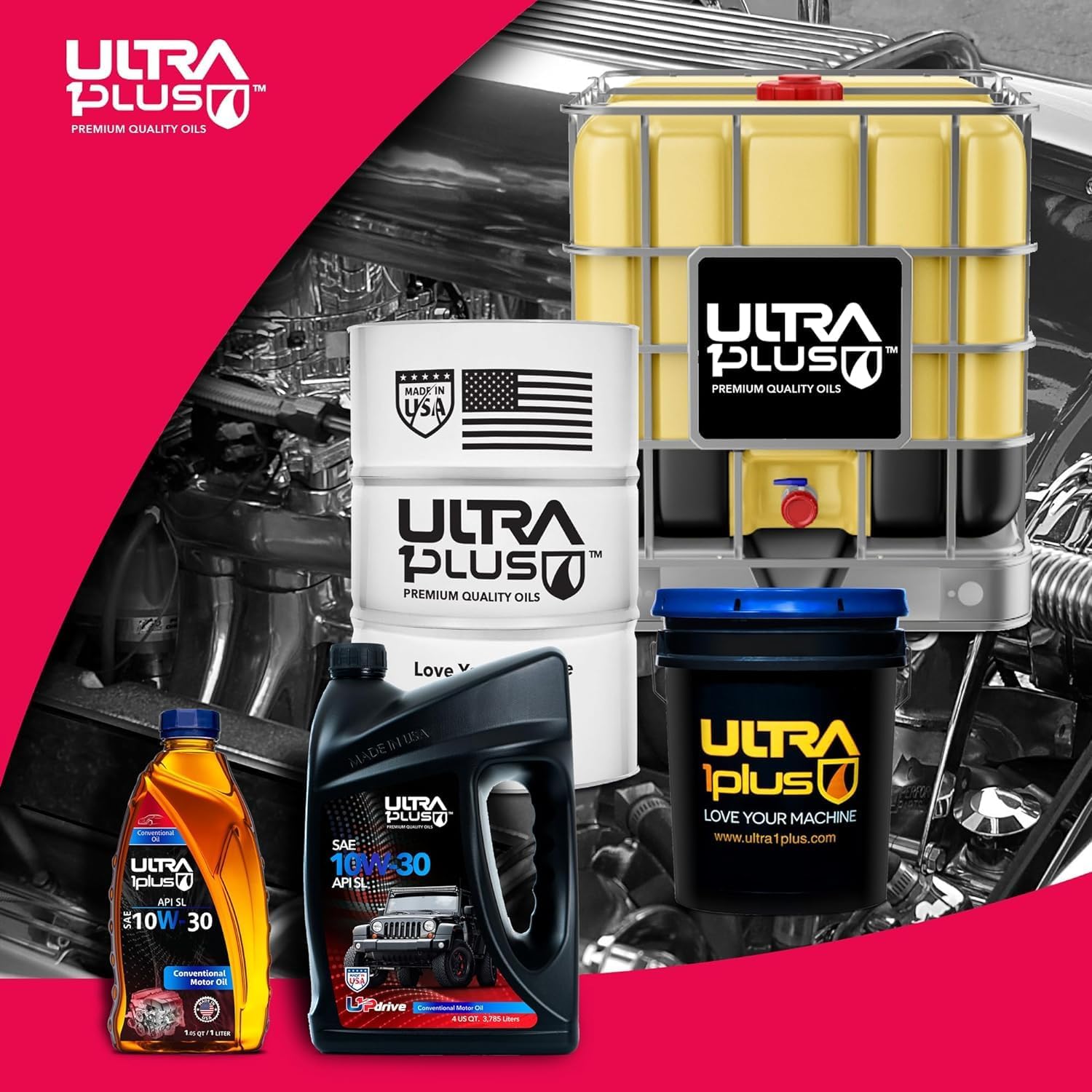 SAE 10W-30 Motor Oil – Conventional API SL 10W30 Motor Oil for Gasoline Engines – Gallon