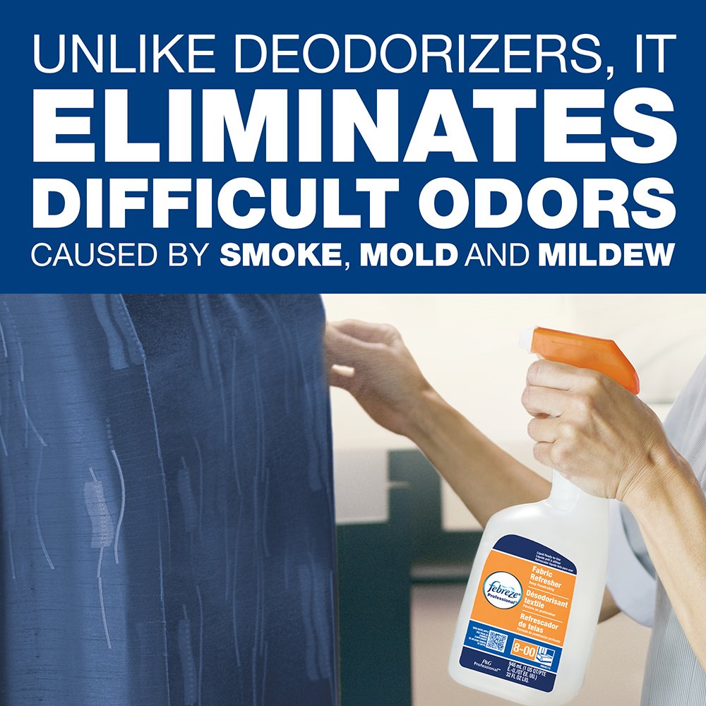 P&G Professional-33032CT Bulk Odor Eliminator from Febreze, Static Guard and Deep Penetrating Fabric Refresher Refill, Fresh Clean Scent, 1 Gal. (Case of 3)- White: Industrial & Scientific