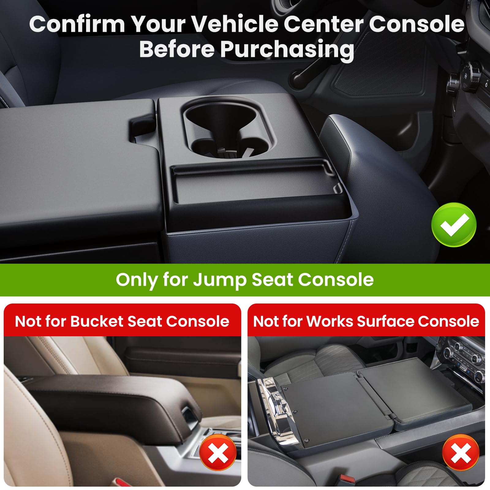 Front Center Console Organzier Headrest Tray Curacao - View #11