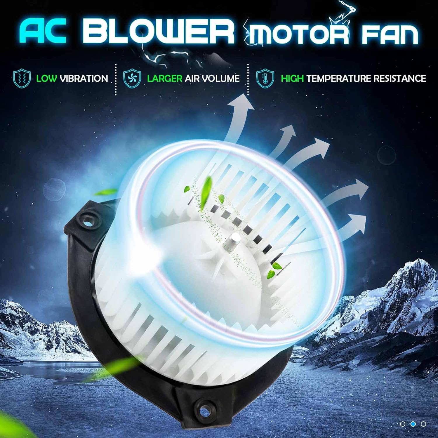 HVAC Heater Blower Motor Fan 89018747 700109 Air Conditioning AC Blower Motor Fits 2002-2009 Chevrolet Trailblazer/GMC Envoy, 2004-2007 Buick Rainier, 2002-2004 Oldsmobile Bravada, 2005-2009 Saab 9-7x