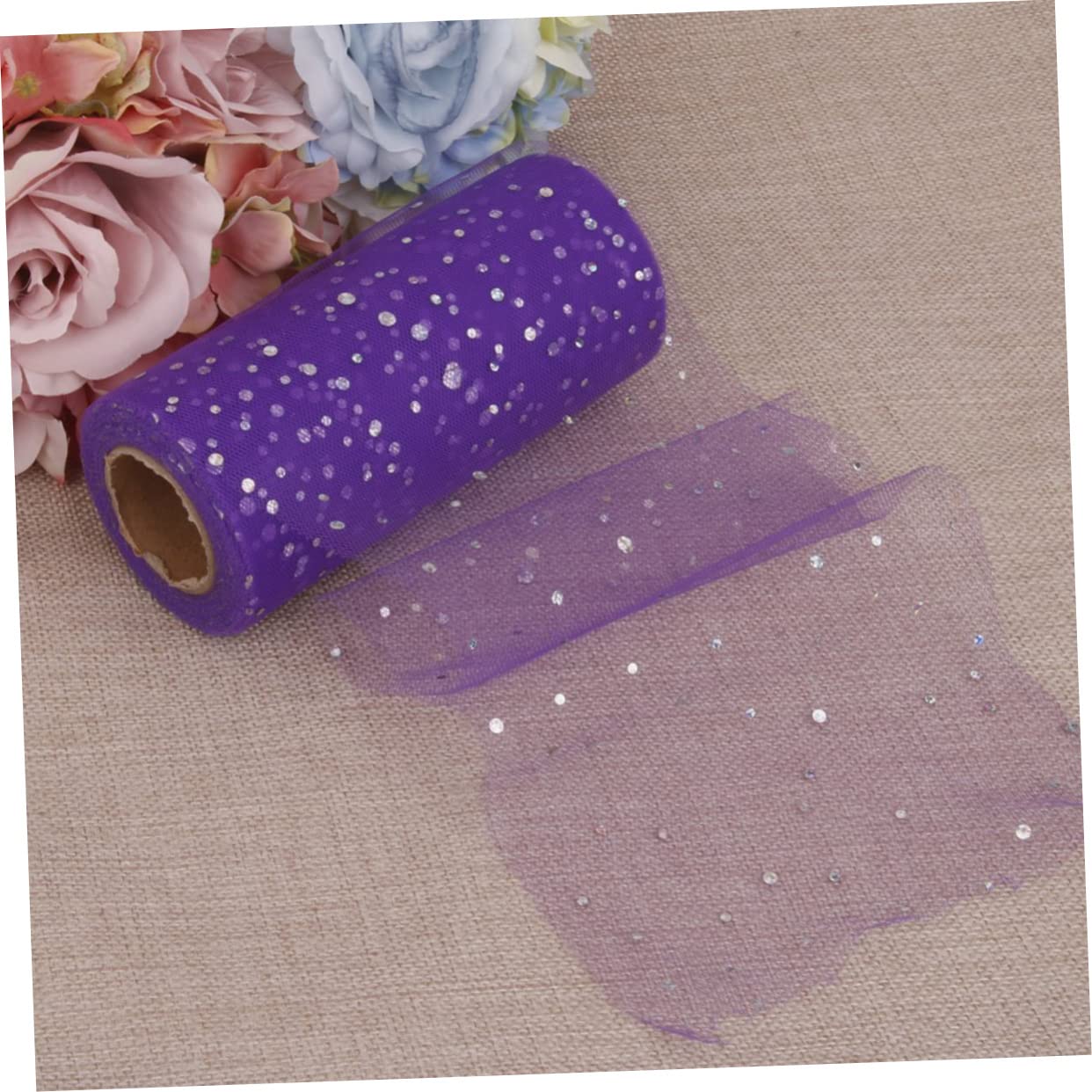 SHINEOFI Rouleau De Tulle À Paillettes 3 Pièces 1 8 M X 22 9 M Décoration De Banquet De Mariage Jupe Tutu Décoration De Fête De Mariage