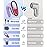 POPCHOSE Fabric Shaver, Rechargeable Lint Remover Defuzzer Sweater Shaver, Fuzz Remover for Clothes, Sweater, Furniture, Couch, Cashmere(Two 6-Leaf Blades Extra, Electrostatic Brush)