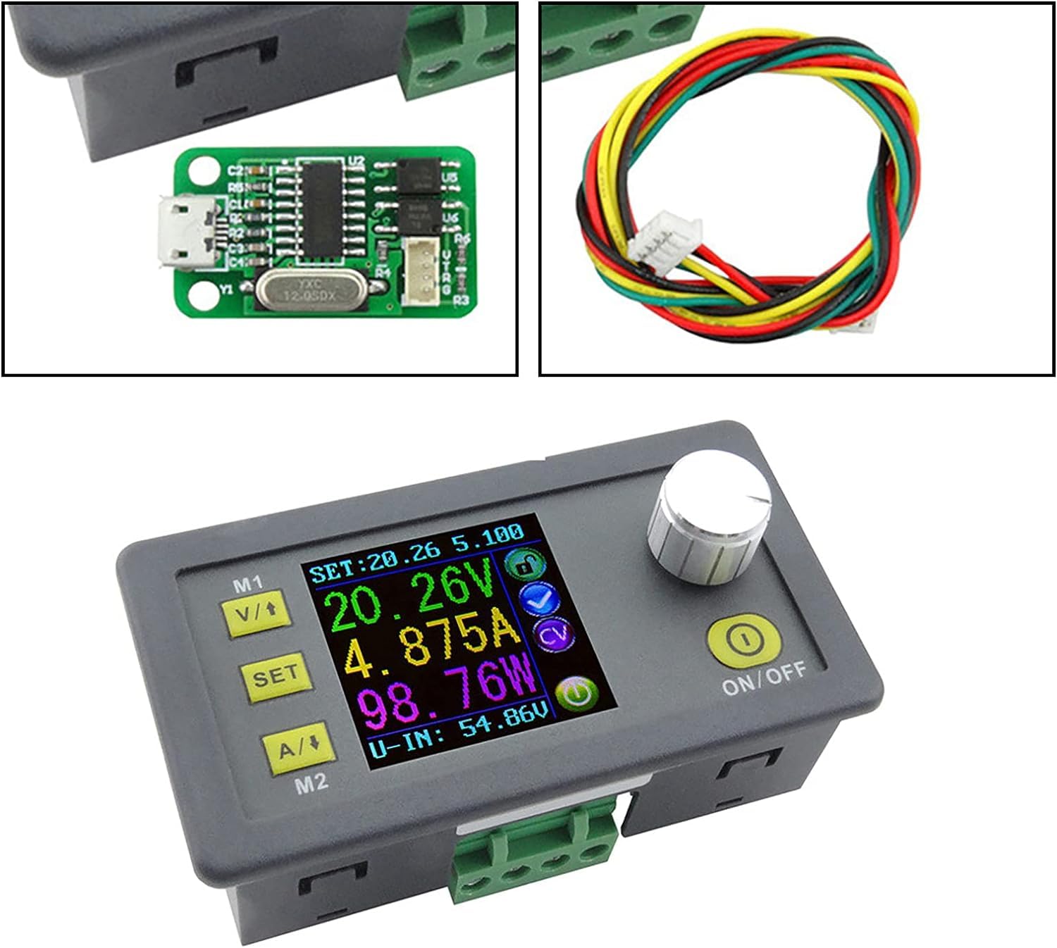 Jadeshay Regulador de Voltaje 6-55V a 0-50V Convertidor DC-DC Step-Up Boost Converter Step Down Buck Ajustable Convertidor 250W 0-5000A Fuente Alimentacion Regulable Controlador de Carga Solar 12V