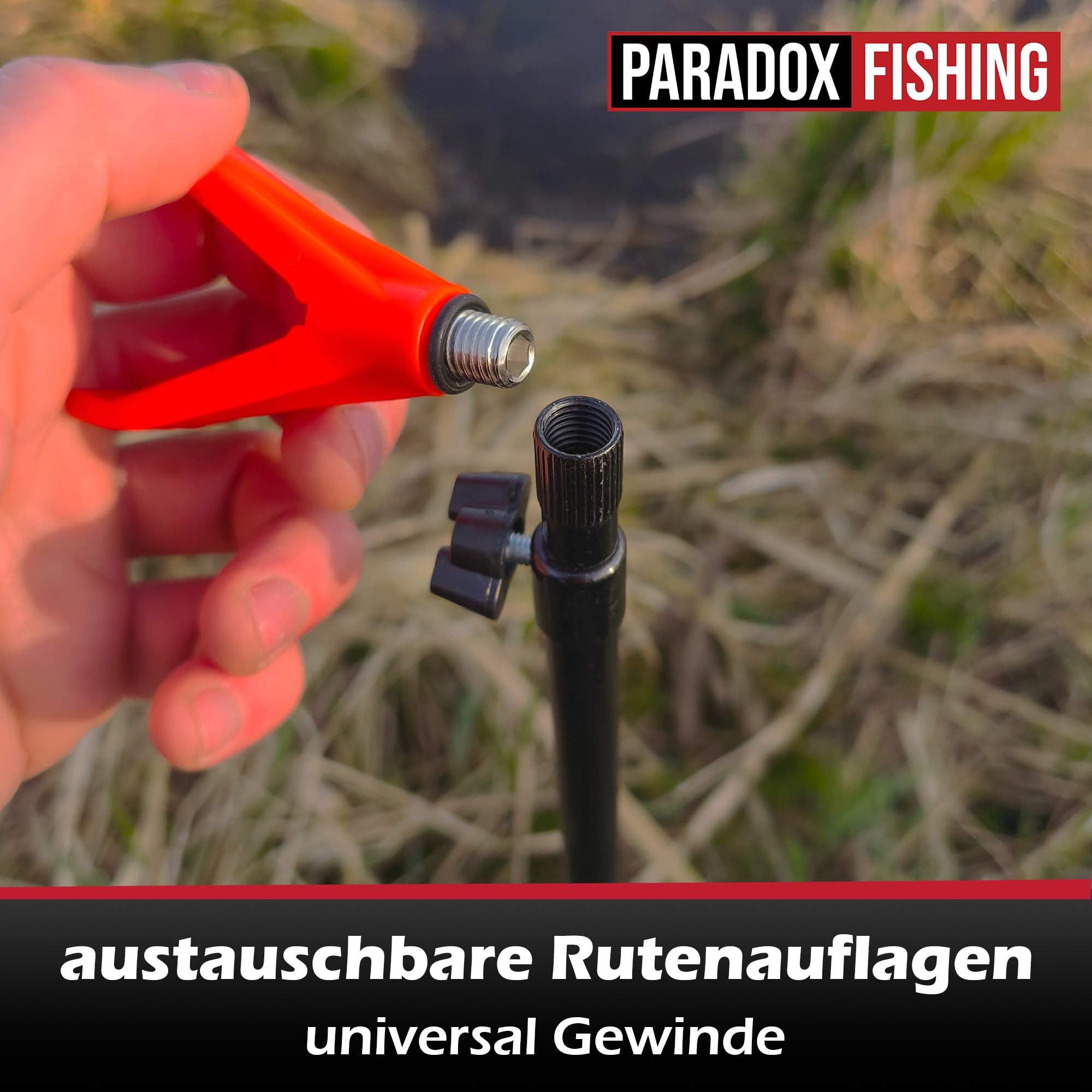 Paradox Fishing Rutenhalter 4/8 Stück I 70-110cm I Angel-Rutenhalter Angelhalter Rutenständer Rutenhalter Angeln Angelständer