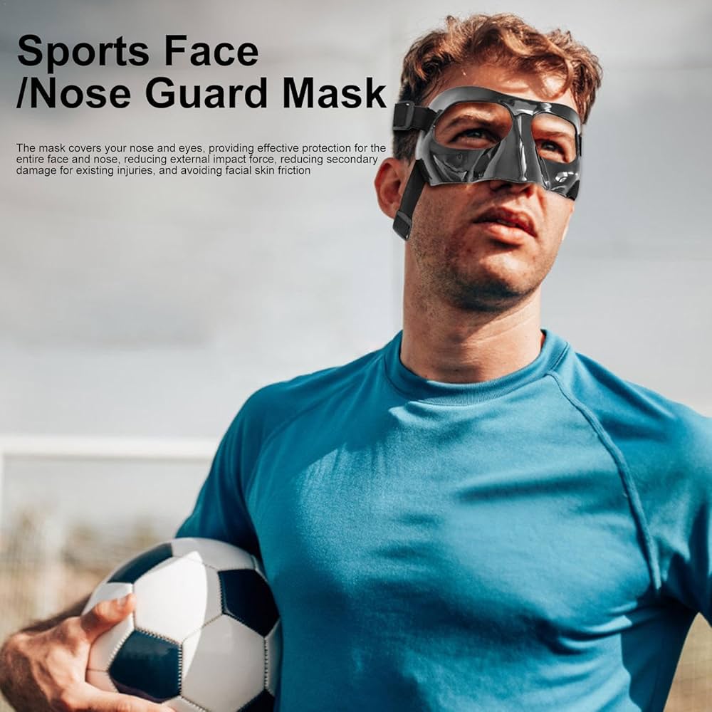 フェイスガード.鼻骨骨折.顔面保護.ノーズガード【スポーツ】【サッカー】【野球】 スポーツ用ノーズガード スポーツフェイスガード 骨折した鼻用